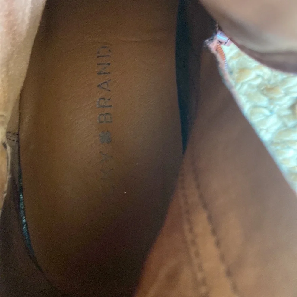 Lucky Brand rusty red suede booties - Picture 9 of 9